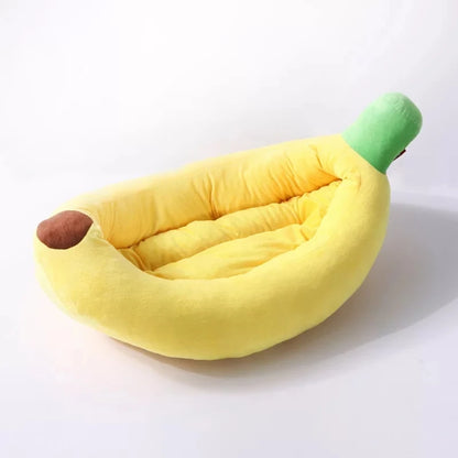 Bed Yellow Banana Cute Soft Pet Bed